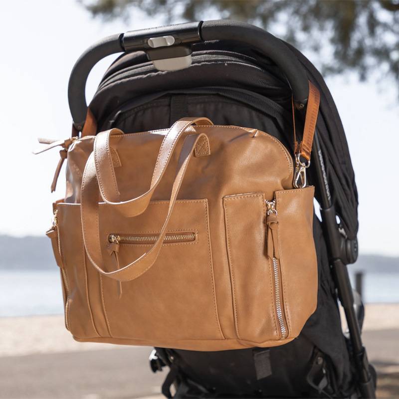 PU Multi-functional mommy tote bag backpack 6